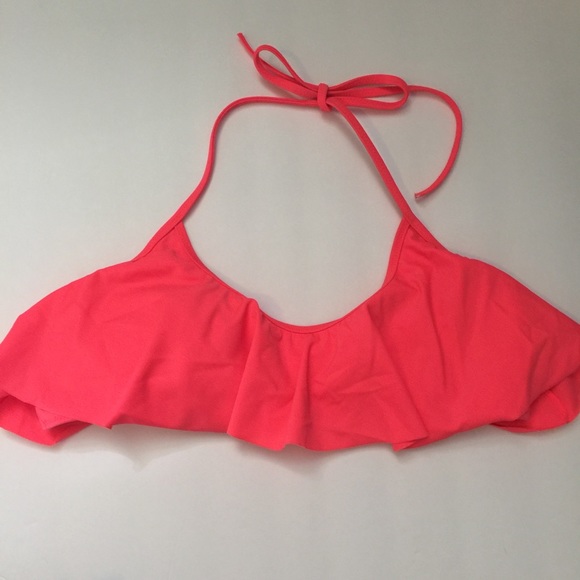 Victoria's Secret Other - Victoria’s Secret pink ruffle swimsuit top large